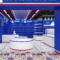 Custom Brand Pavilion Store Snack Display Racks Single/Double Sided Commercial Food Display Shelves for Supermarket Brand Halls