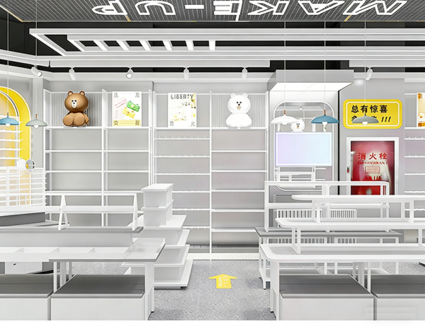 Customized Shopping Mall Trendy Toy Store Store Shelf Storage Rack Chain Store Blind Box Storage Display Rack