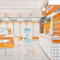 Custom Shopping Mall Supermarket Shelves Trendy Stationery Store Boutique Store Display Cabinet Steel Wood Sample Display Rack