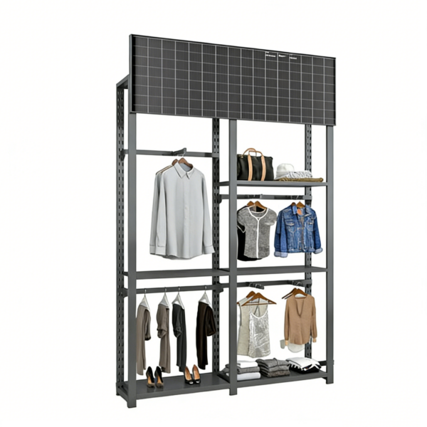 Customized Shopping Mall Sports Equipment Clothing Display Shelves Storage Racks Chain Stores Display Racks Display Stand