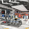Customized Shopping Mall Sports Equipment Clothing Display Shelves Storage Racks Chain Stores Display Racks Display Stand