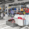 Customized Shopping Mall Sports Equipment Clothing Display Shelves Storage Racks Chain Stores Display Racks Display Stand