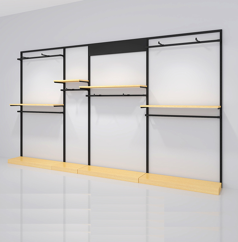 0320-2-10 Whole Store Design Customized Shopping Mall Clothing Men's Clothing Store Shelves Storage Racks Chain Stores Display Racks