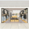 Whole Store Design Customized Shopping Mall Clothing Men's Clothing Store Shelves Storage Racks Chain Stores Display Racks
