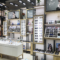 Customized Wood Baking Paint Glass Glasses Display Cabinet Island Cabinet Sunglasses Eyeglass Store Shelf showcase