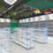 Custom Blue Miniso Premium Shelf Double Sided Island Display Rack for Stationery Store Maternal and Child Store Pet Store