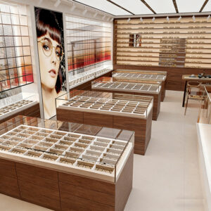0325-1-1 Customized Light Luxury Glass Display Racks Sunglasses Showcase Multi Layer Product Display Cabinet Whole Store Output