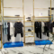 0325-5-2 Customized Stainless Steel Clothing Display Rack Floor Standing Clothes Hanger Specific Shopping Mall Clothing Display Shelves