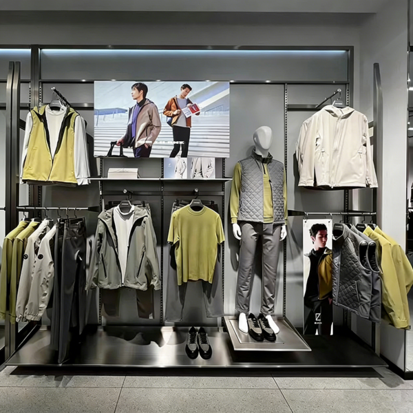 Custom Men's Clothing Store Racks High-end Shopping Malls Brand Stores Exhibition halls Boutique Store Clothing Display Shelves