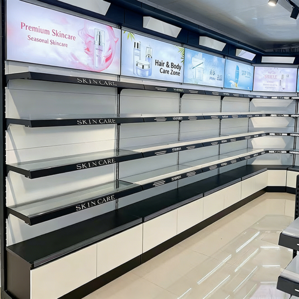 Cosmetics Display Rack Nail Art Makeup Skincare Product Sample Shelf Beauty Store Product Display Cabinet showcase