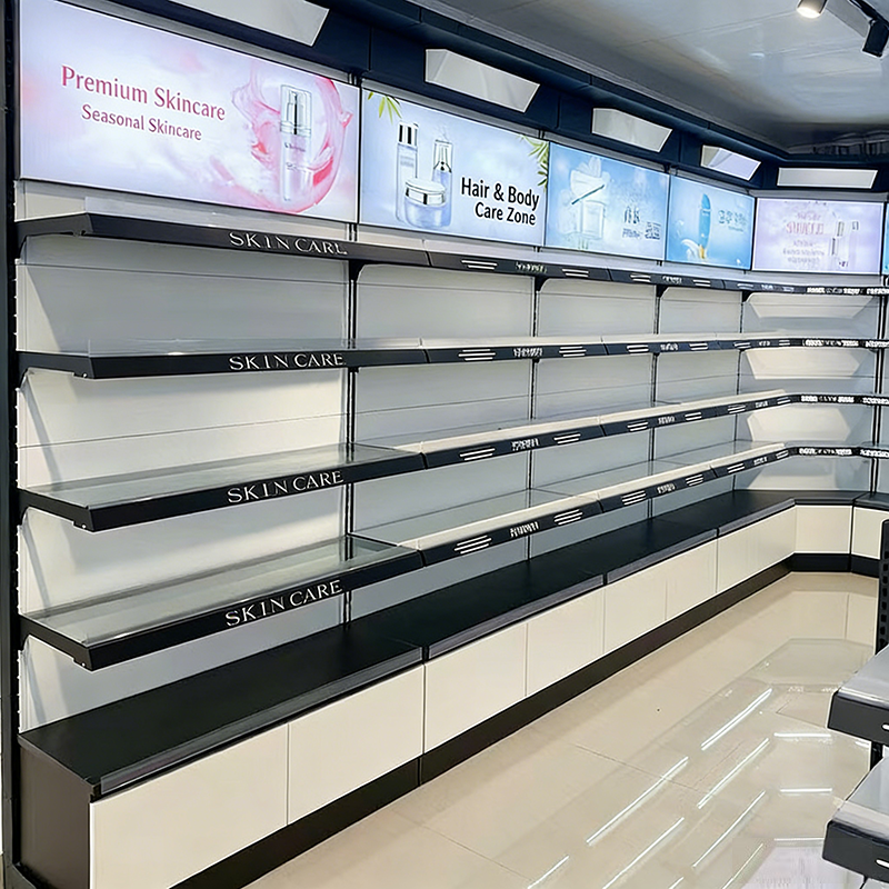 0326-2-2 Cosmetics Display Rack Nail Art Makeup Skincare Product Sample Shelf Beauty Store Product Display Cabinet showcase