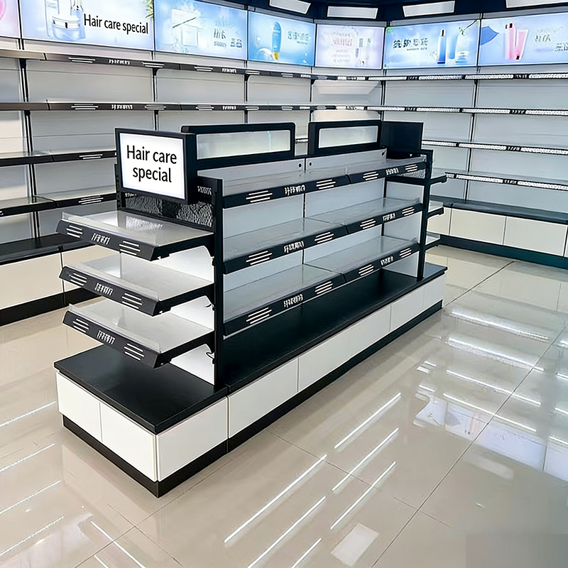 0326-2-4 Cosmetics Display Rack Nail Art Makeup Skincare Product Sample Shelf Beauty Store Product Display Cabinet showcase