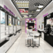 Cosmetics Display Cabinet Beauty Salon Makeup Skincare Products Shelves Back Cabinets Central Island showcase Store Design