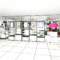Cosmetics Display Cabinet Beauty Salon Makeup Skincare Products Shelves Back Cabinets Central Island showcase Store Design