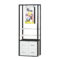 Cosmetics Display Cabinet Beauty Salon Makeup Skincare Products Shelves Back Cabinets Central Island showcase Store Design