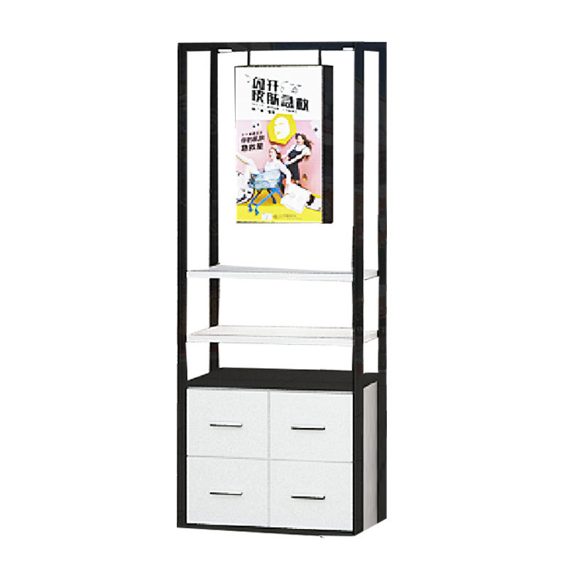 Cosmetics Display Cabinet Beauty Salon Makeup Skincare Products Shelves Back Cabinets Central Island showcase Store Design