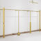 0326-4-6 Women's Clothing Store Display Shelves Creative Wall Mounted Golden Clothes Display Racks Clothing Store Hangers Display Stand
