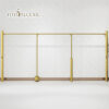 Women's Clothing Store Display Shelves Creative Wall Mounted Golden Clothes Display Racks Clothing Store Hangers Display Stand