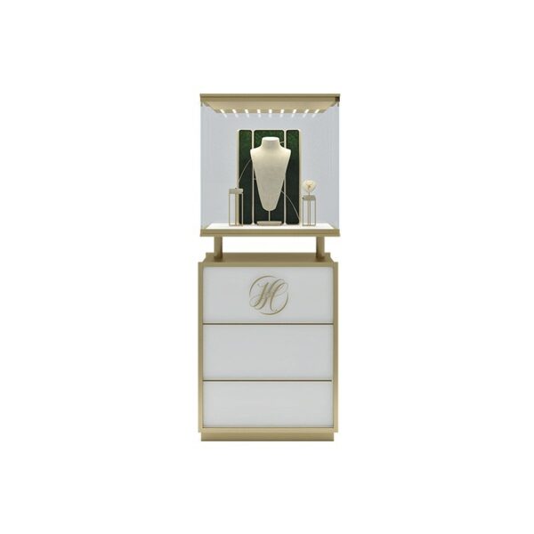 0328-4-5 Jewelry Store Design Jewelry Glass Display Cabinets Customized Jewelry Counters Storage Racks Shipping Containers Showcase