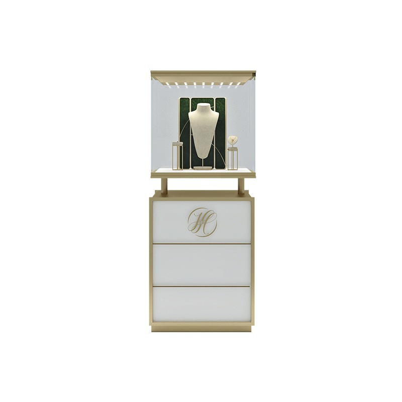 Jewelry Store Design Jewelry Glass Display Cabinets Customized Jewelry Counters Storage Racks Shipping Containers Showcase