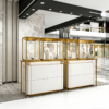 Factory Direct Jewelry Display Cabinet Customized Cabinet Showcase with Gold Finish Jewelry Whole Store Design