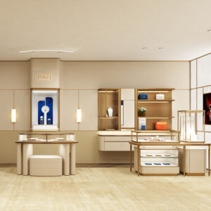 0328-8-2 Store Design High-end Jewelry Display Cabinet Modern Light Luxury Style Custom Specialized Cabinet Showcase for Jewelry Store