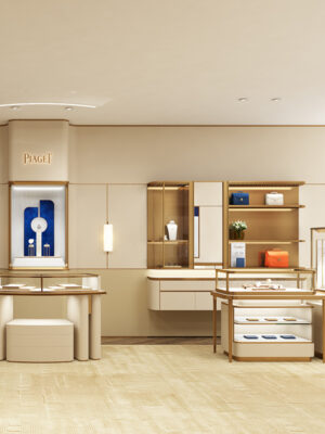 Store Design High-end Jewelry Display Cabinet Modern Light Luxury Style Custom Specialized Cabinet Showcase for Jewelry Store