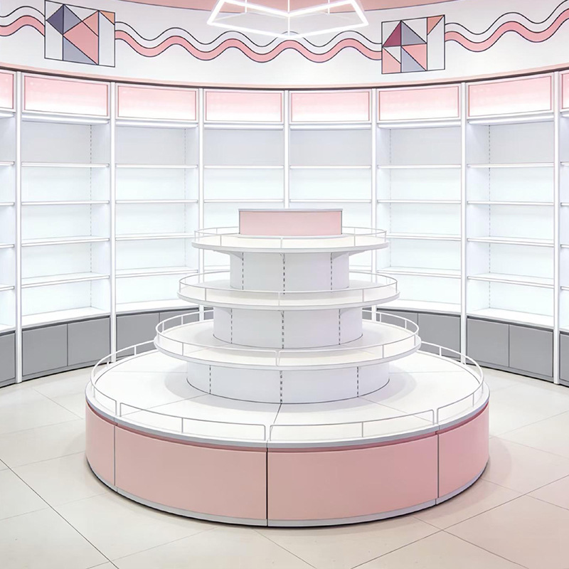 Whole Store Design Trendy Toy Shelf Custom Two-dimensional Anime Figure Display Stand Blind Box Counter Density Display Racks