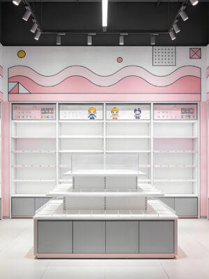 60312-2-8 Whole Store Design Trendy Toy Shelf Custom Two-dimensional Anime Figure Display Stand Blind Box Counter Density Display Racks