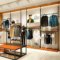 0402-4-13 Customized Men's Clothing Store Hanging Display Rack Clothes Hanger Display Shelf Display Stand Shopping Mall Commercial Use