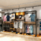 0402-4-2 Customized Men's Clothing Store Hanging Display Rack Clothes Hanger Display Shelf Display Stand Shopping Mall Commercial Use