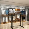 Customized Men's Clothing Store Hanging Display Rack Clothes Hanger Display Shelf Display Stand Shopping Mall Commercial Use