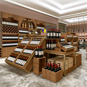 0402-8-8 Smoke Wine Display Cabinet Commercial Tobacco and Alcohol Cabinet Shelf Cashier Back Cabinet for Cigarette and Liquor Store