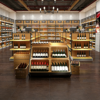 Wine Store Design Red Wine Display Cabinet Shelf Cigarette Supermarket Shelf Display Rack Steel Wood Wine Shelf
