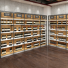 Wine Store Design Red Wine Display Cabinet Shelf Cigarette Supermarket Shelf Display Rack Steel Wood Wine Shelf