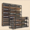 Wine Store Design Red Wine Display Cabinet Shelf Cigarette Supermarket Shelf Display Rack Steel Wood Wine Shelf