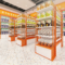 0403-3-2 Custom Multi-layer Snack Display Shelves Trendy Toy Exhibition halls Figurines Display Racks for Supermarkets Department Stores