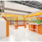 0403-3-6 Custom Multi-layer Snack Display Shelves Trendy Toy Exhibition halls Figurines Display Racks for Supermarkets Department Stores