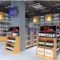 0403-4-6 New Model Smoke Wine Cabinet Supermarket Wine Display Rack Tobacco and Alcohol Display Cabinet Commercial Shelf Display Rack