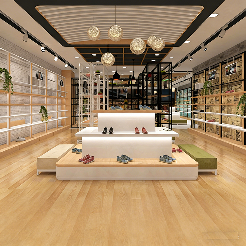 0406-3-1 Shoe Bag Store Design Customized Shoe Specialty Store Display Cabinet Exhibition Display Rack for Shopping Mall Shoe Store