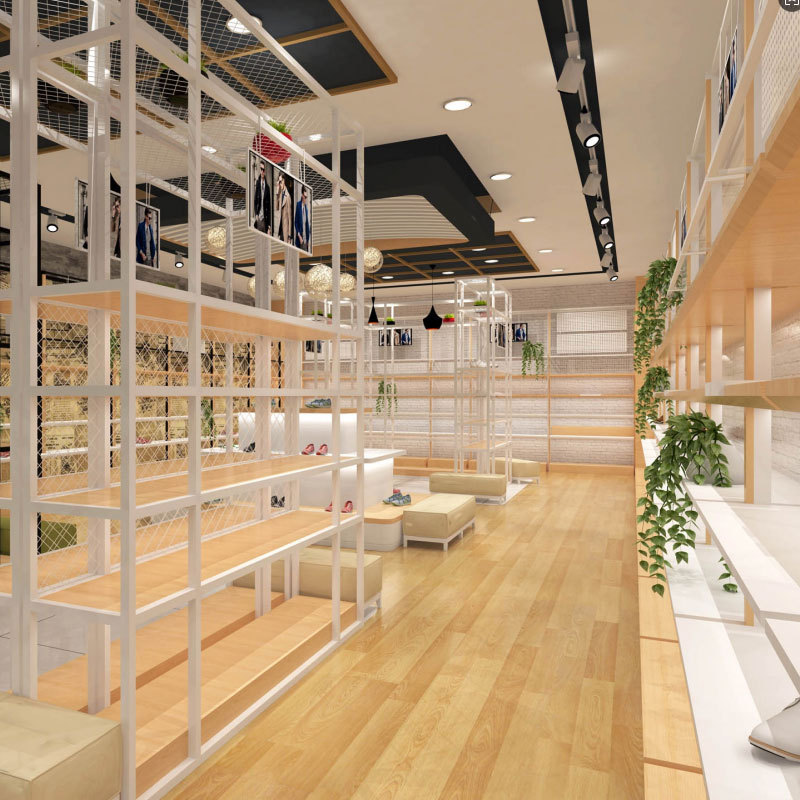 0406-3-2 Shoe Bag Store Design Customized Shoe Specialty Store Display Cabinet Exhibition Display Rack for Shopping Mall Shoe Store