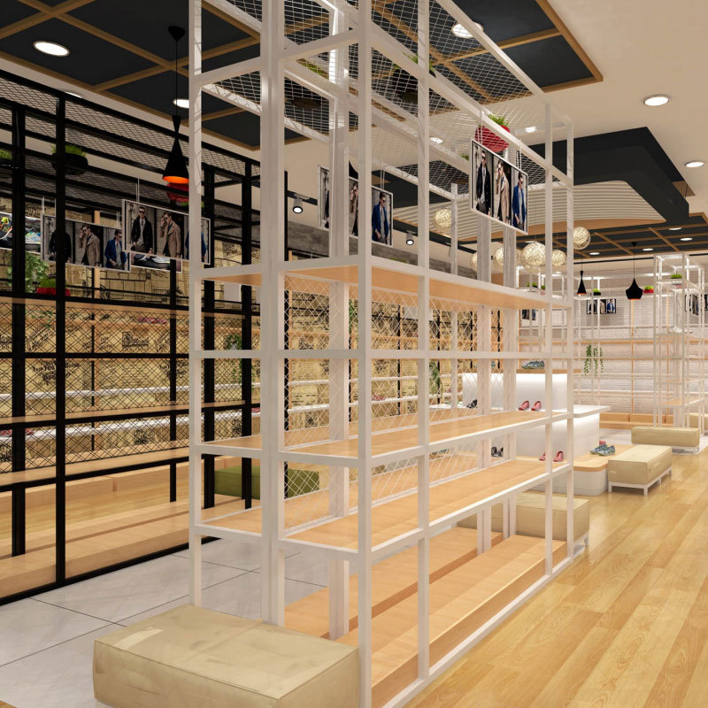 0406-3-5 Shoe Bag Store Design Customized Shoe Specialty Store Display Cabinet Exhibition Display Rack for Shopping Mall Shoe Store