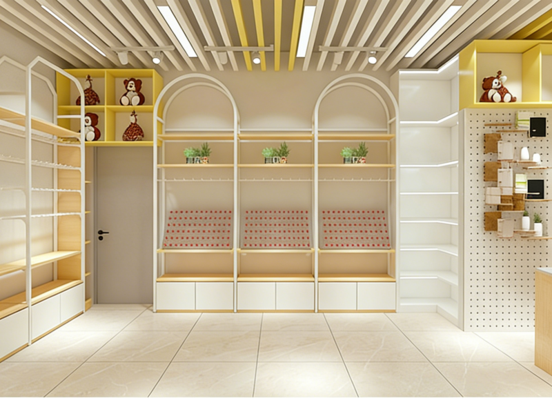 0408-1-7 Customized Lightweight and Practical Commercial Display Cabinets for Decoration Store Boutique Department Store