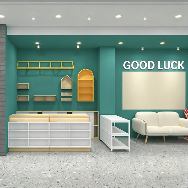 Book Stationery Store Design Customized Dopamine Style Trendy Shelf Display Racks Commercial Steel Wood Display Cabinet Storage