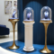 Round Glass Cover Jewelry Display Cabinet High-End Luxury Island Display Showcase Custom Display Cabinet for Jewelry Store