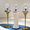 Round Glass Cover Jewelry Display Cabinet High-End Luxury Island Display Showcase Custom Display Cabinet for Jewelry Store