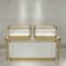 0415-4-2 Custom Luxury High-end Stainless Steel Glass Lockable Jewelry & Watch Display Cabinet Store Design for Jewelry Stores